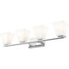 Annalise 4 Light 32 inch Chrome Vanity Wall Light