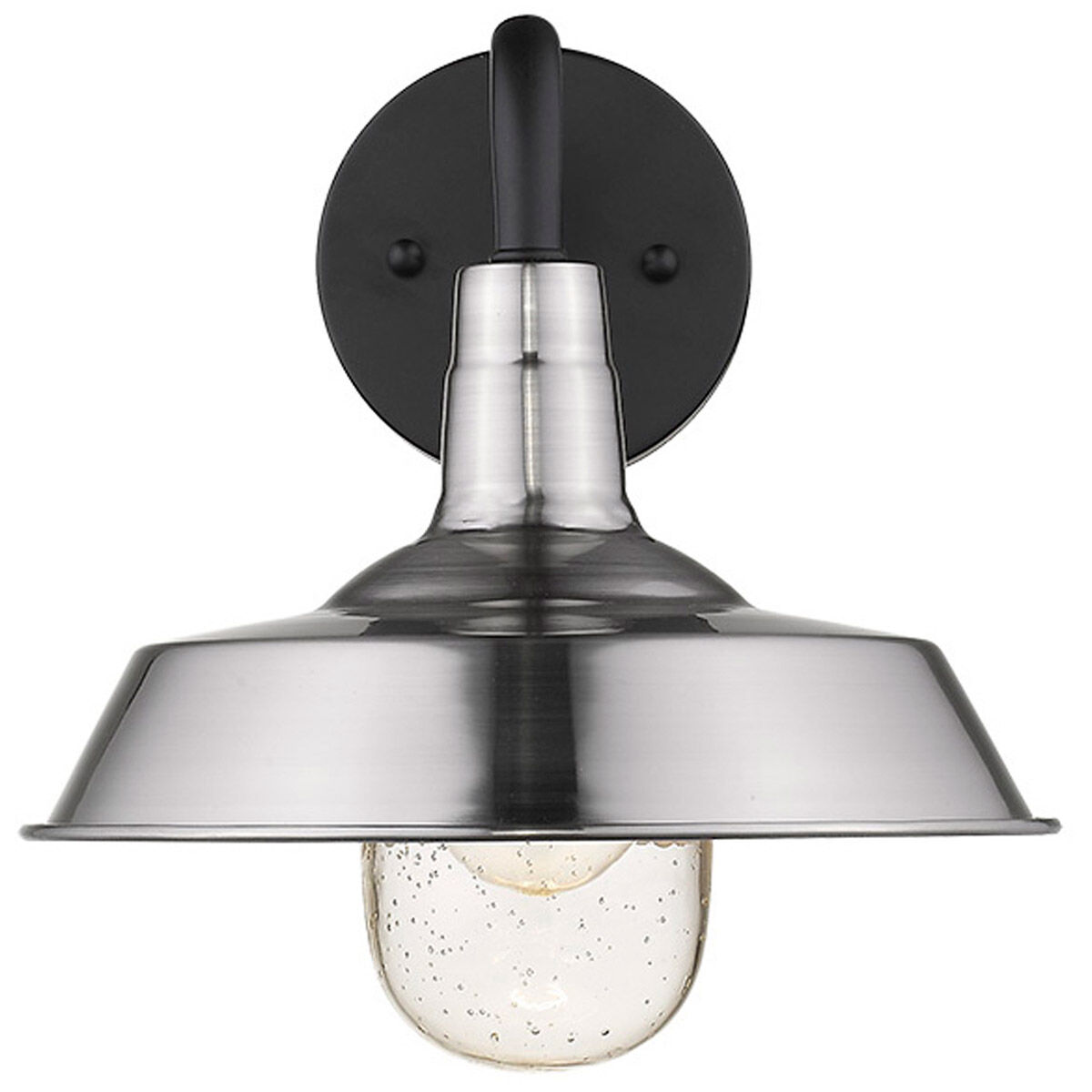 Burry 1 Light 11 inch Satin Nickel Exterior Wall Mount