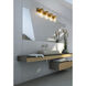 Lawson 4 Light 32 inch Rubbed Brass Vanity Wall Light in Rubbed Bronze