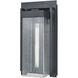 Overton 1 Light 17 inch Matte Black Outdoor Sconce