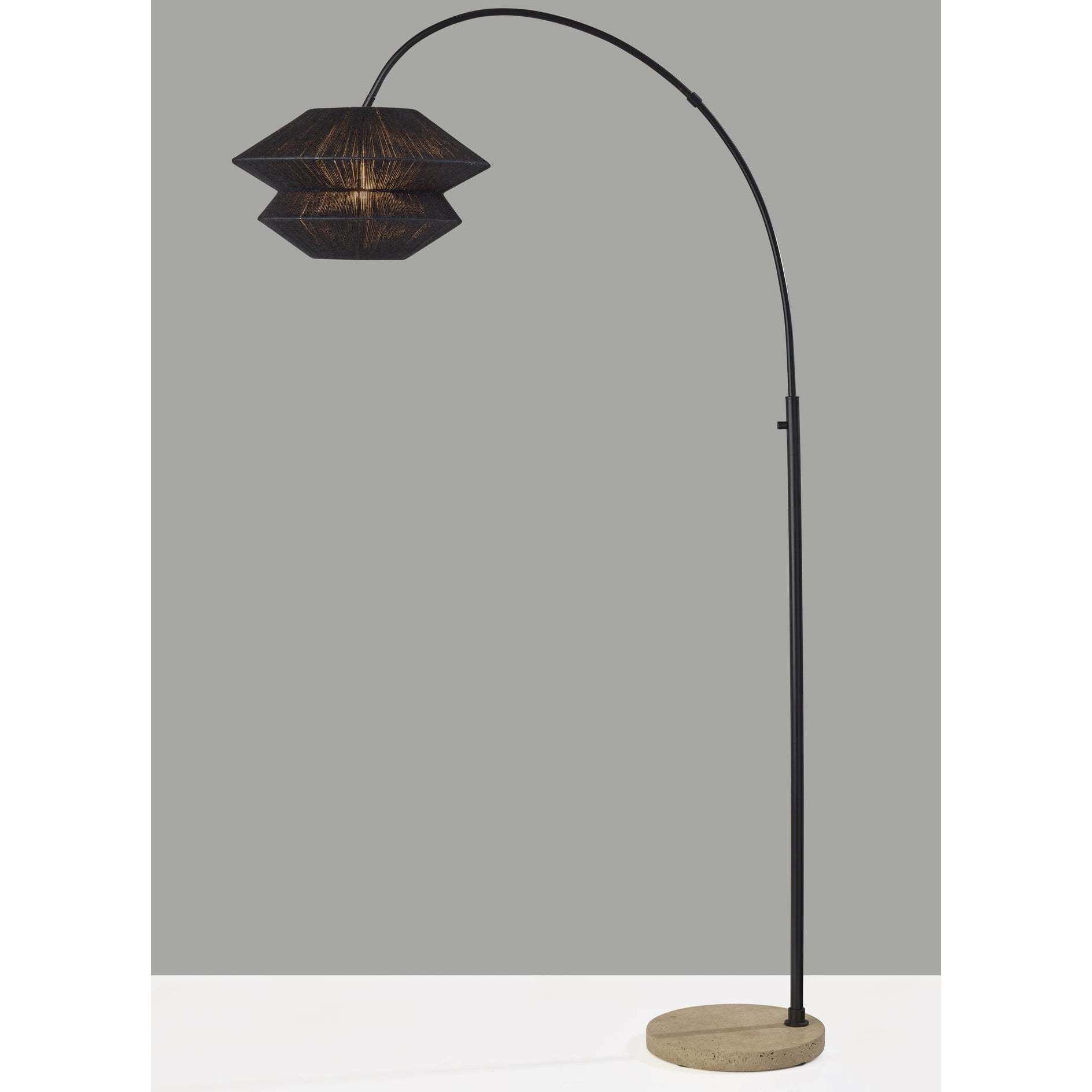 Gardner 72.25 inch 150.00 watt Black Arc Floor Lamp Portable Light