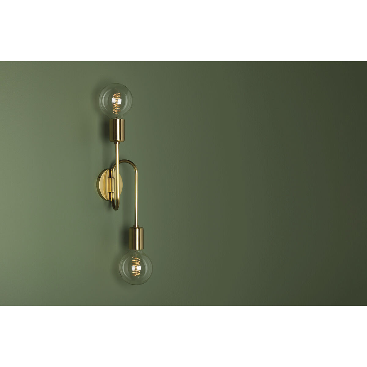 Zani 2 Light Aged Brass Wall Sconce Wall Light