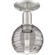 Downtown Urban Athens Deco Swirl 1 Light 5.88 inch Semi-Flush Mount