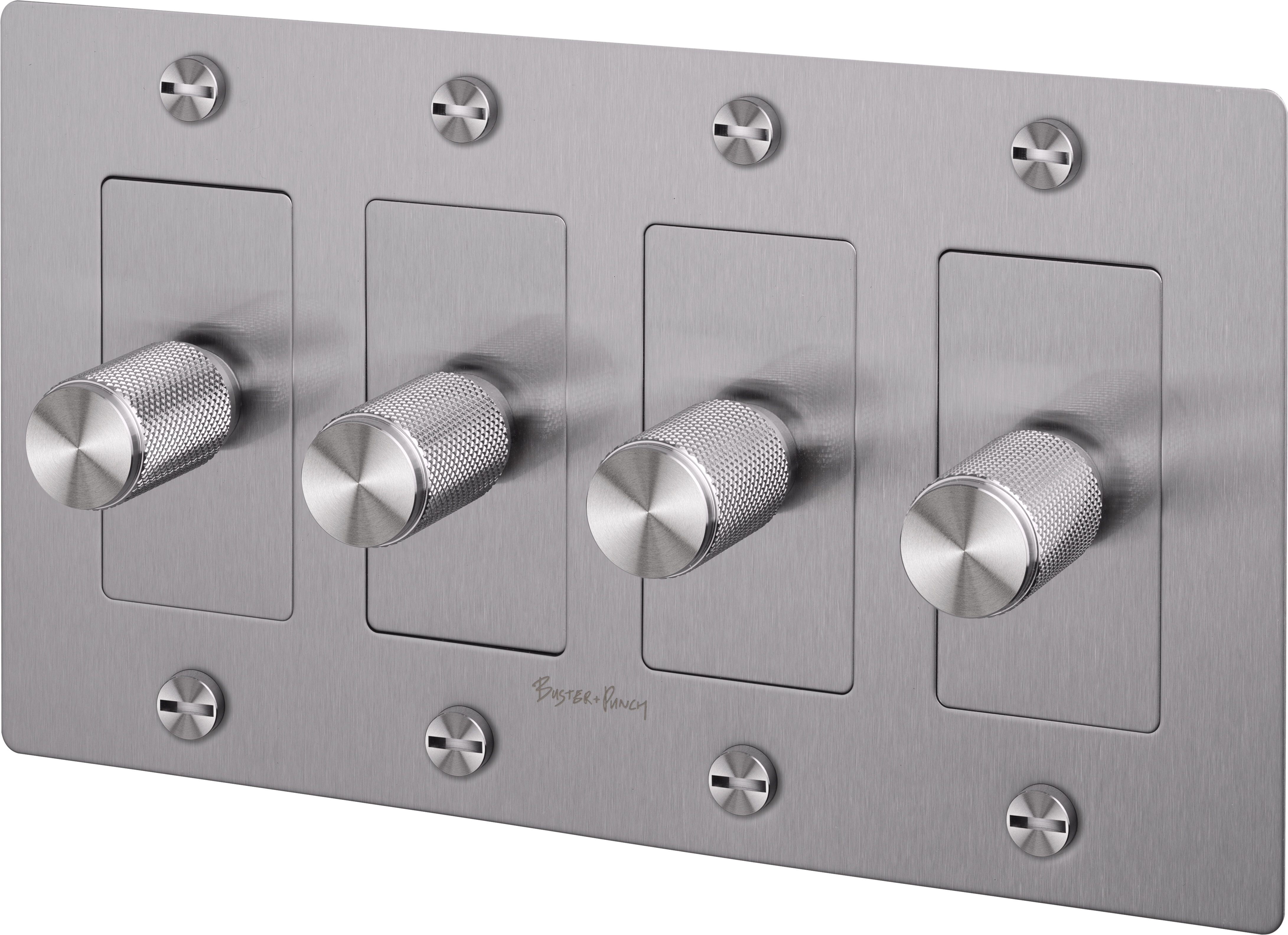 4G 100-120 Steel Dimmer Switch, LED