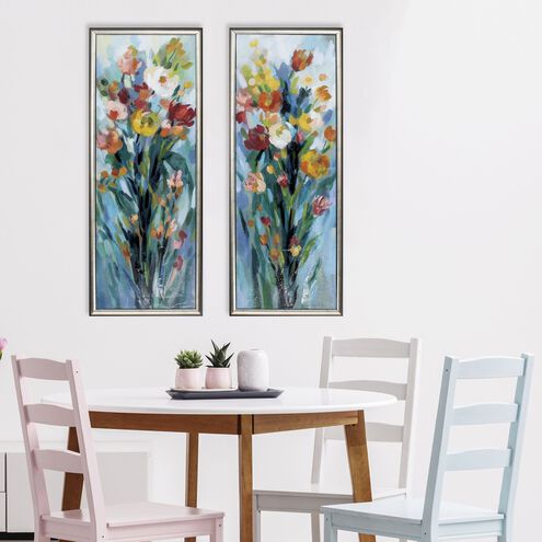 Florals 36 X 14 inch Non-Glass Framed Art