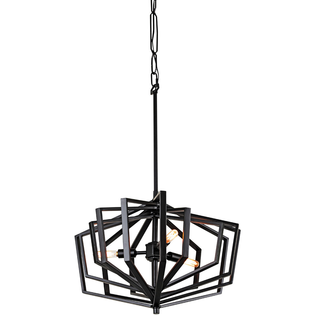 Gymnast 3 Light 20 inch Black Pendant Ceiling Light