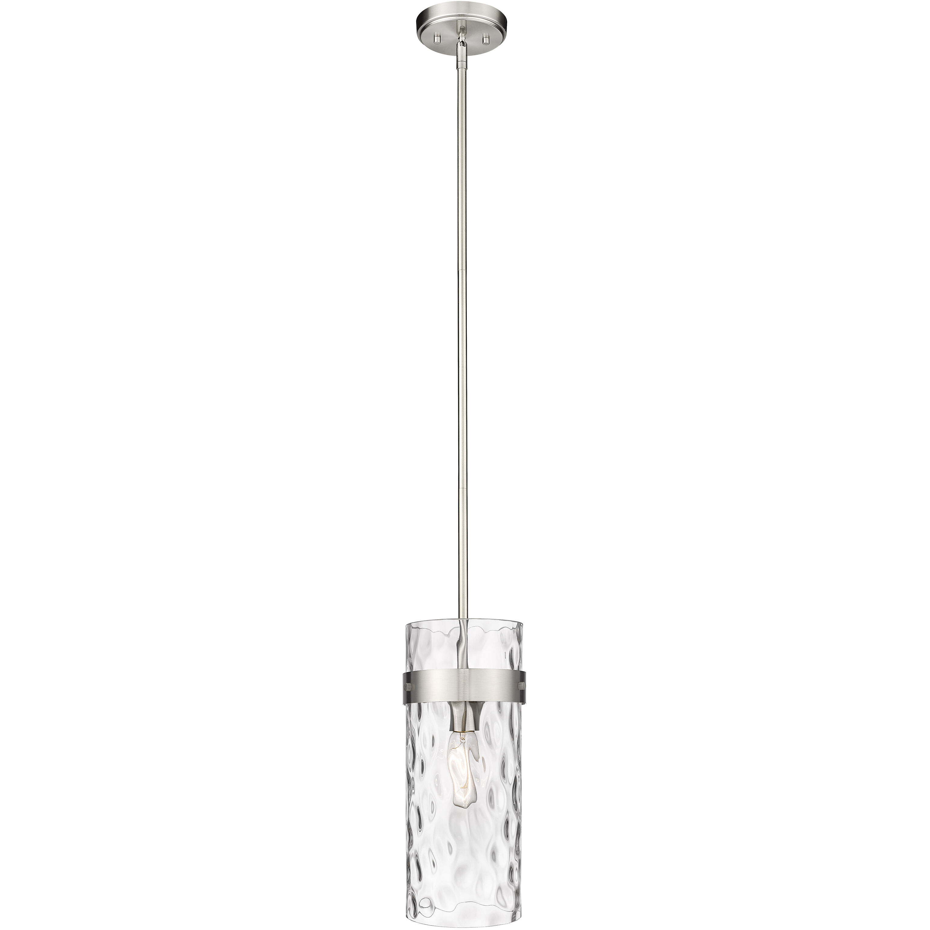Fontaine 1 Light 6.25 inch Brushed Nickel Pendant Ceiling Light