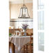 Belle 4 Light 14 inch Chateau Linen Pendant Ceiling Light