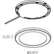 Ultra Slim Puck Satin Nickel Puck in 3000K, Slim