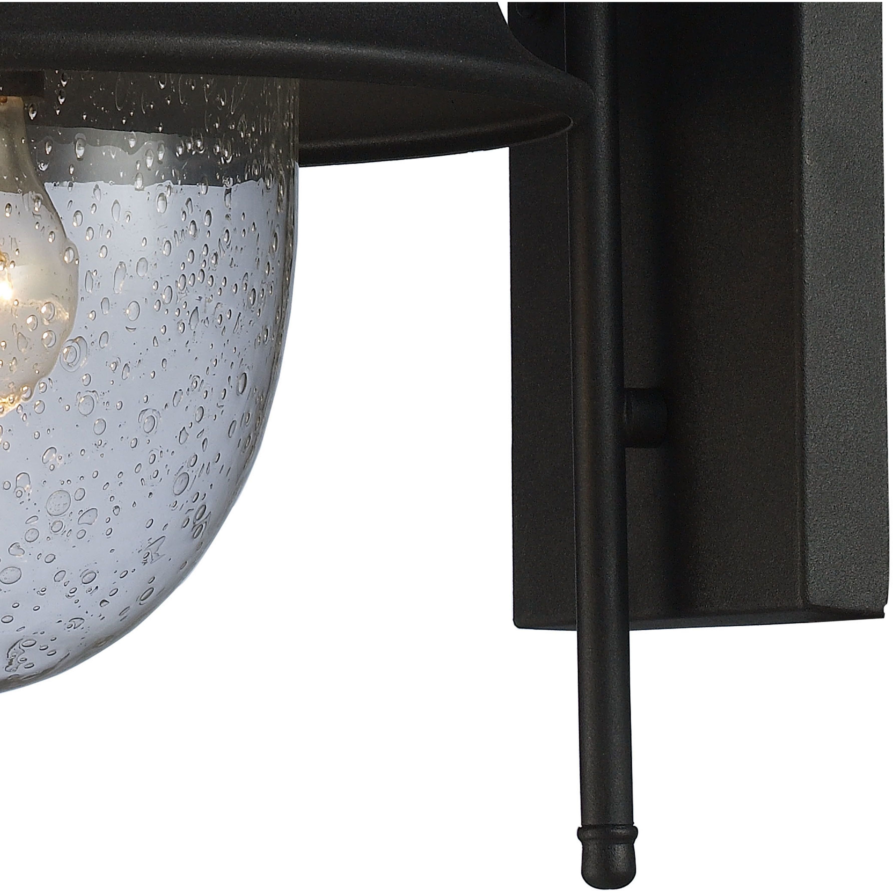 Streetside Cafe 1 Light 15 inch Matte Black Outdoor Wall Sconce