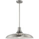 Pocco 1 Light 21.25 inch Brushed Polished Nickel Pendant Ceiling Light