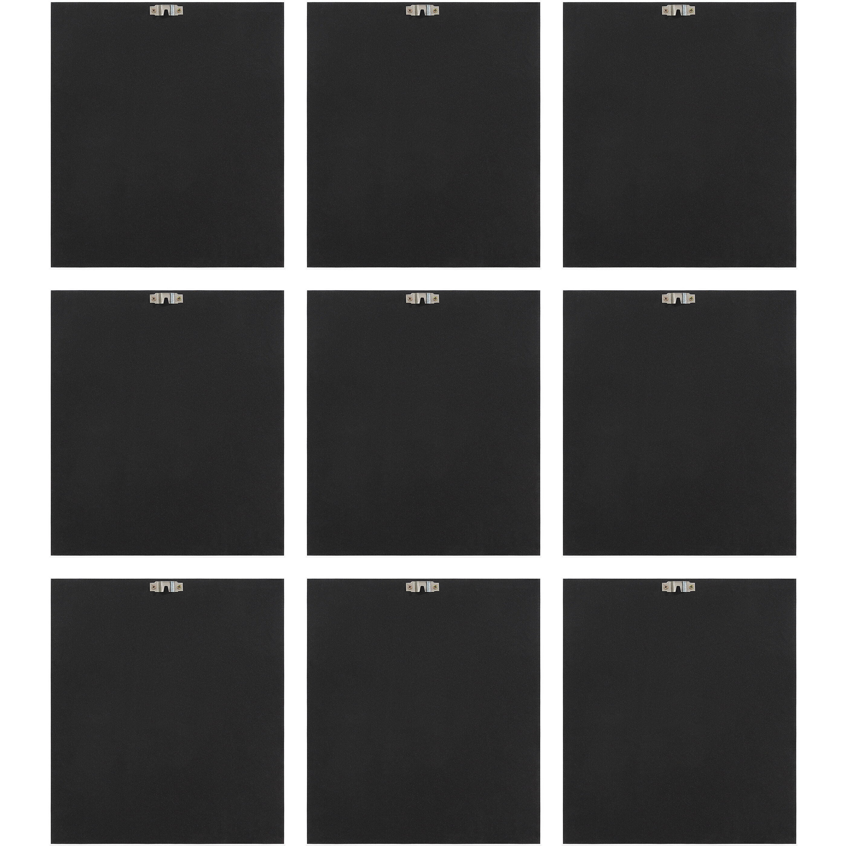 Ostra Black Wall Decor, Set of 9