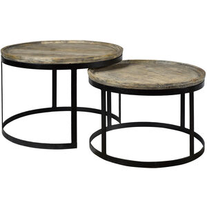 Bengal Manor 30 X 30 inch Wood Tones Cocktail Tables, Set of 2