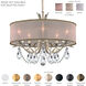 Vesca 5 Light Black Chandelier Ceiling Light in Heritage, White