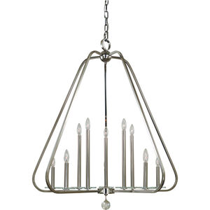 Triangulum 10 Light 38 inch Matte Black Foyer Chandelier Ceiling Light