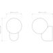 Lyra 1 Light 6.3 inch Gloss Glaze White Bathroom Wall Light