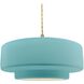 Radiance 1 Light 16.25 inch Reflecting Pool and Brushed Brass Pendant Ceiling Light