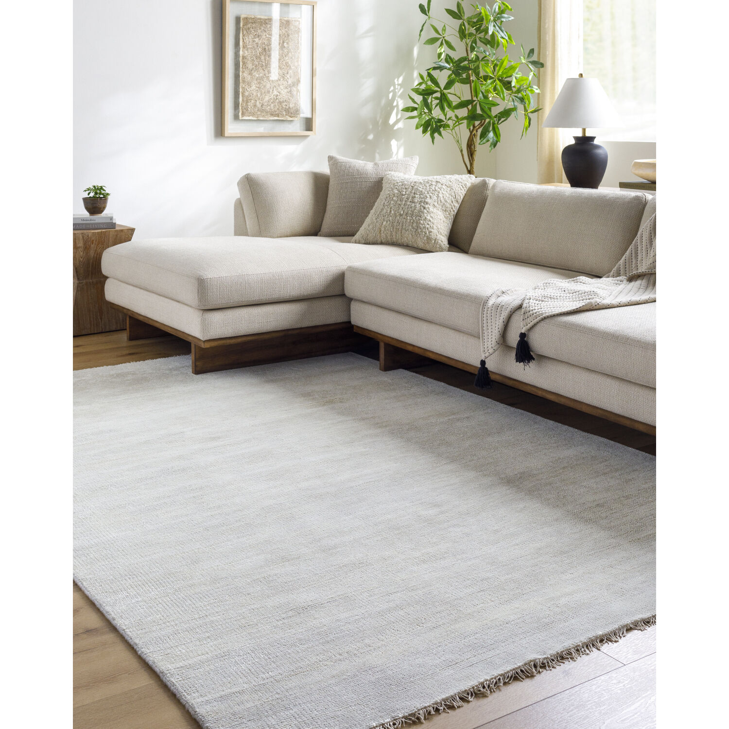 Epic 180 X 144 inch Light Gray Handmade Rug in 12 x 15