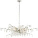 Forest Dawn 8 Light 60.25 inch Textured Silver Chandelier Ceiling Light, Aviva Stanoff Collection