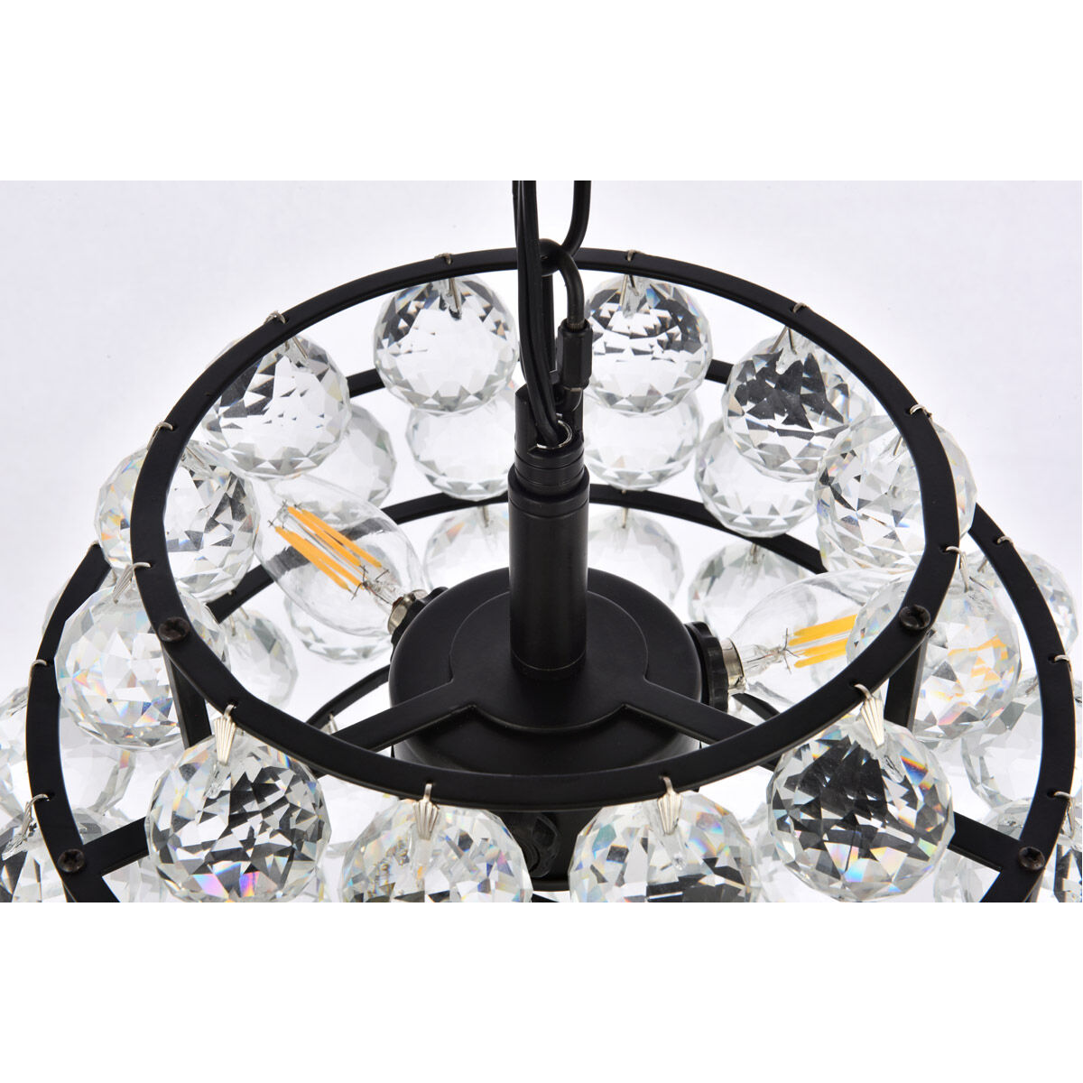 Savannah 3 Light 12 inch Black Pendant Ceiling Light