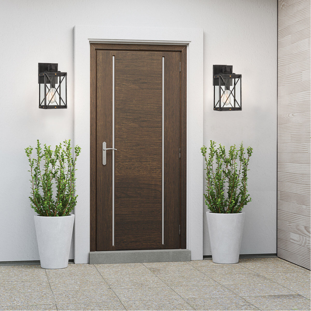 Shady Glen 1 Light 14 inch Weathered Pewter Outdoor Wall Lantern