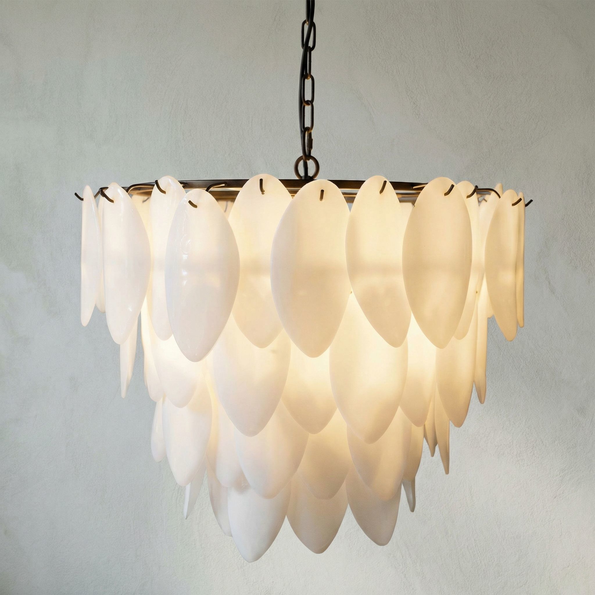 Lotus 4 Light 27 inch Matte Black Chandelier Ceiling Light, Large