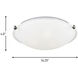 Clip 3 Light 16.25 inch Brushed Nickel Flush Mount Ceiling Light