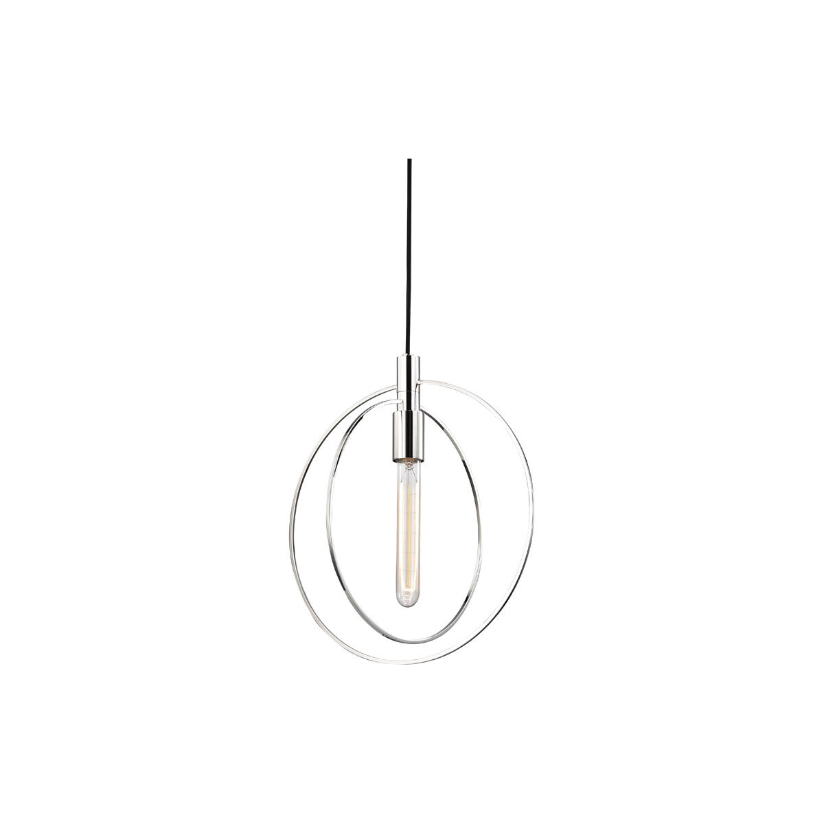 Masonville 1 Light 12.75 inch Polished Nickel Pendant Ceiling Light