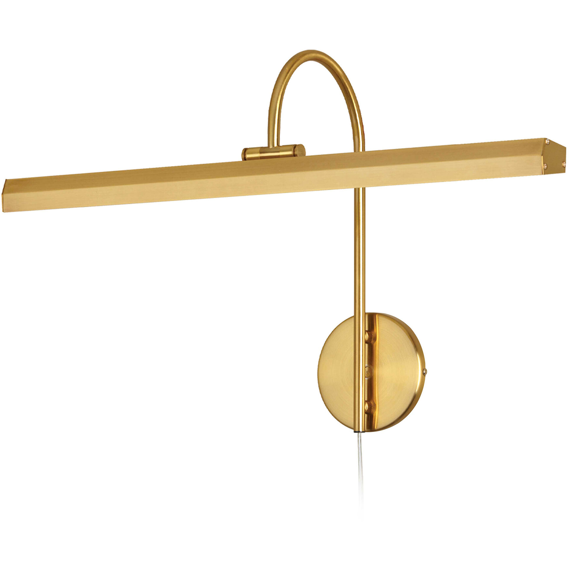 Display/Exhibit 30 watt 24.25 inch Aged Brass Picture Light Wall Light