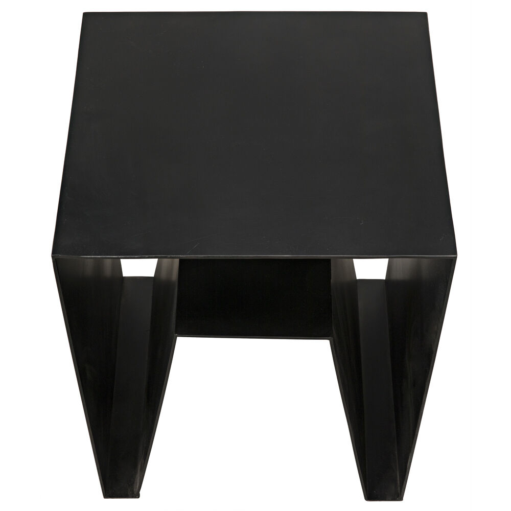Quintin 26 X 19.5 inch Matte Black Side Table