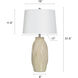 Starlite 32 inch 100 watt Starlite Cream and Off-White Table Lamp Portable Light