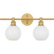 Collier 2 Light 19 inch Brass Wall sconce Wall Light