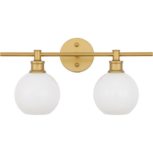 Syracuse 2 Light 19 inch Brass Wall sconce Wall Light