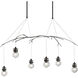 Kiwi 6 Light 36.8 inch Natural Iron Pendant Ceiling Light - Open Box