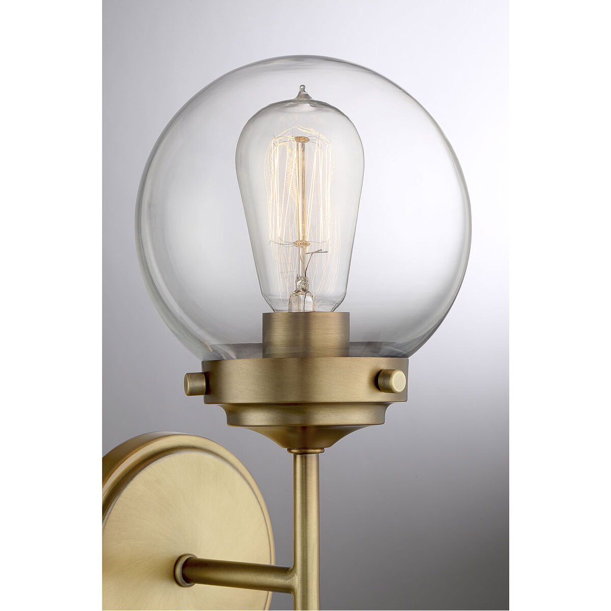 Industrial 1 Light 6 inch Natural Brass Wall Sconce Wall Light