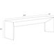 Nomad Marble Look / White Outdoor Bench