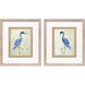 Bird Balance Blue and Beige and Metallic Framed Art, Propac