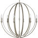 Rotunde 6 Light 26 inch Beechwood Chandelier Ceiling Light