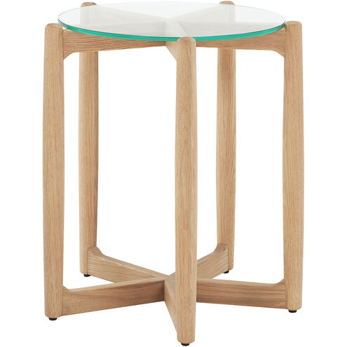 Hetta 19.69 X 17.76 inch Brown End Table