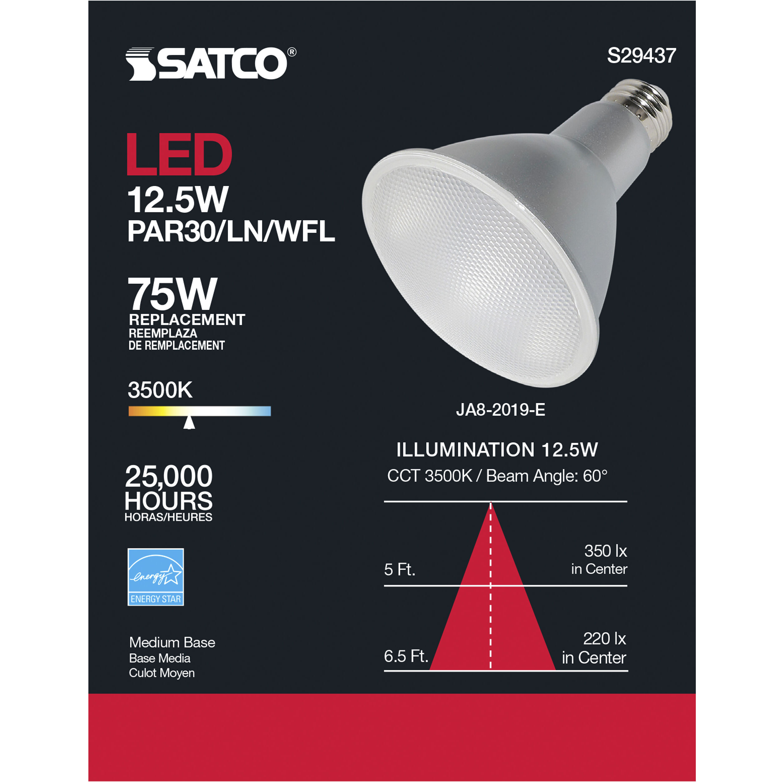 Lumos LED PAR30LN Medium 12.50 watt 120 3500K LED Bulb