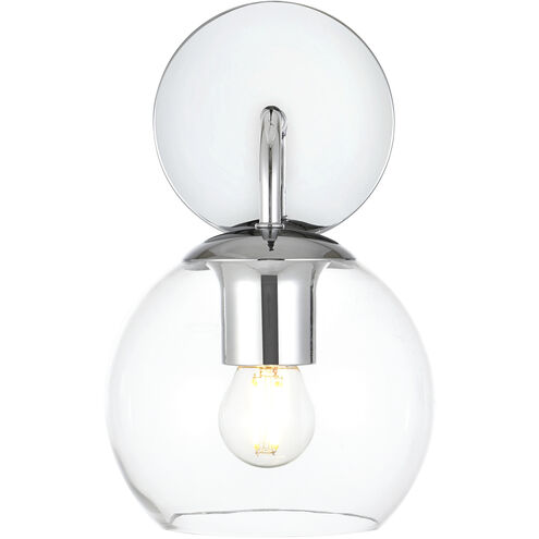 Genesis 1 Light 6 inch Chrome Bath Sconce Wall Light