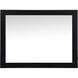 Aqua 36 X 27 inch Black Vanity Mirror