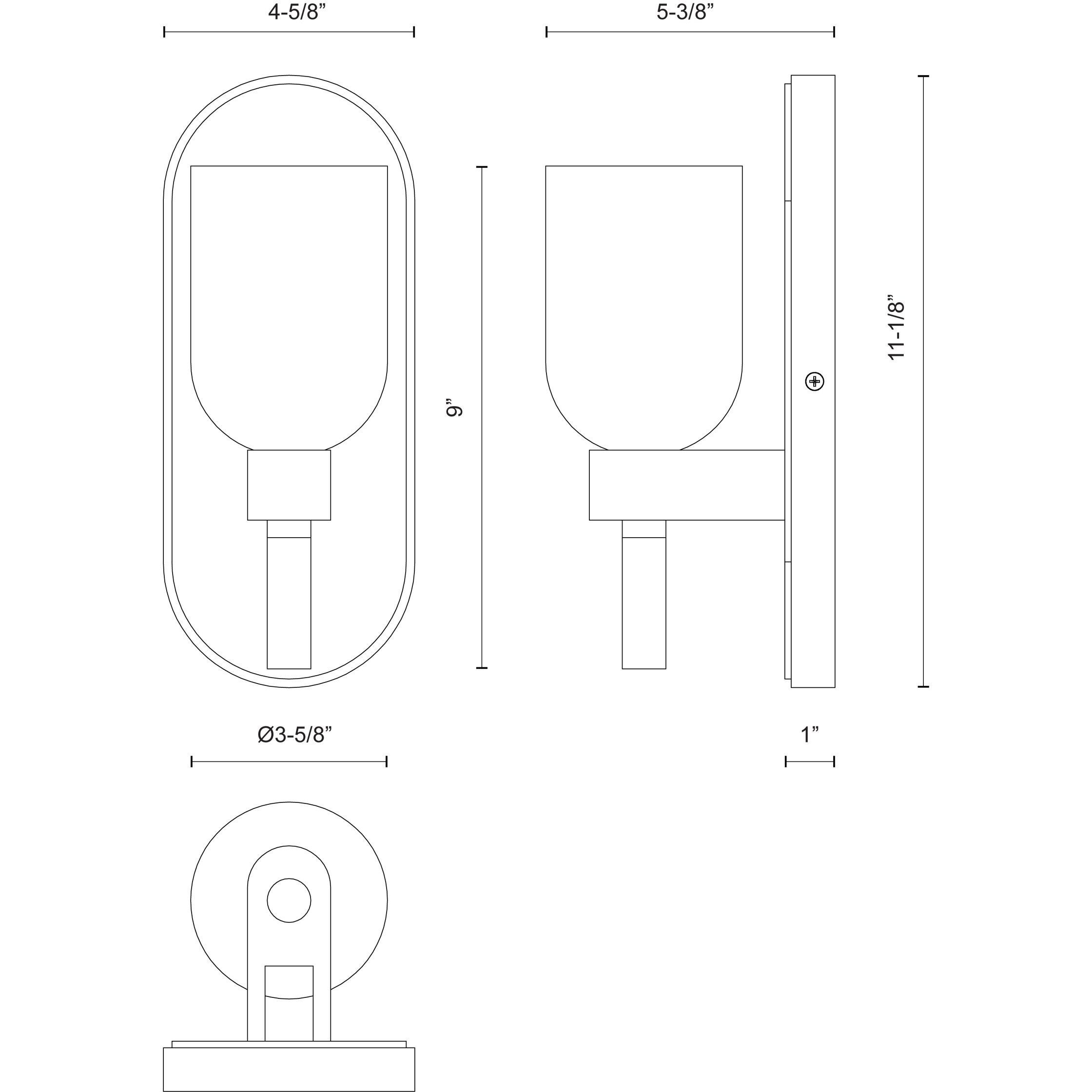 Lucian Wall/Vanity Light Wall Light in Vintage Brass, Clear Crystal