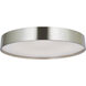 Snare LED 17 inch Brushed Nickel Flush Mount Ceiling Light
