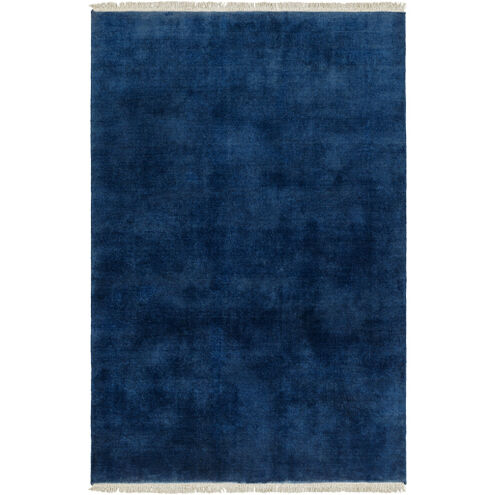 Evergreen 108 X 72 inch Midnight Blue/Marine Blue Handmade Rug in 6 x 9