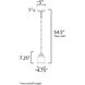 Acadia 1 Light 4.75 inch Heritage Single Pendant Ceiling Light