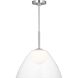 Drew & Jonathan Suma 1 Light 16 inch Brushed Nickel Pendant Ceiling Light, Medium