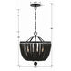 Rylee 4 Light 16.5 inch Matte Black Chandelier Ceiling Light