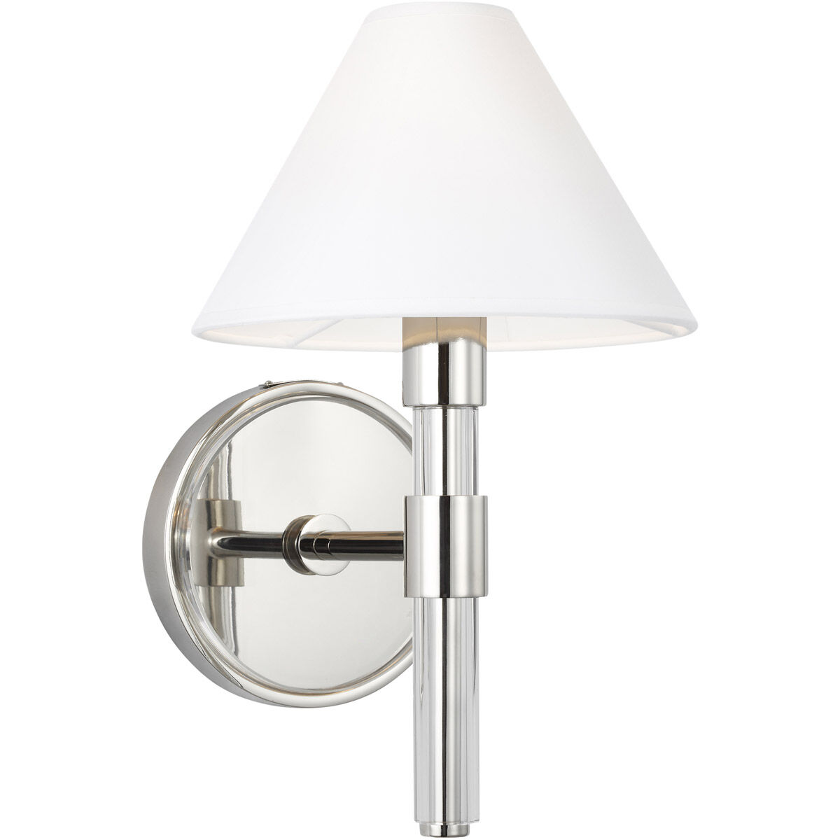 Robert 1 Light 8 inch Polished Nickel / Clear Acrylic Vanity Light Wall Light