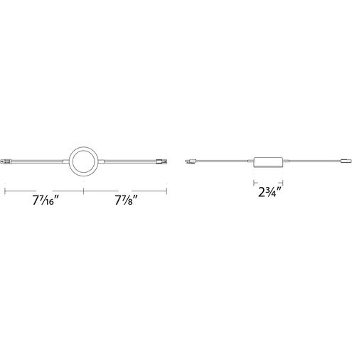 Line Voltage Puck Light LED White Button Light